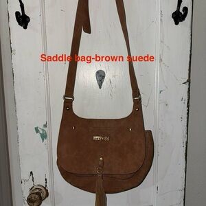 Kenneth Cole Reaction Brown Suede Purse